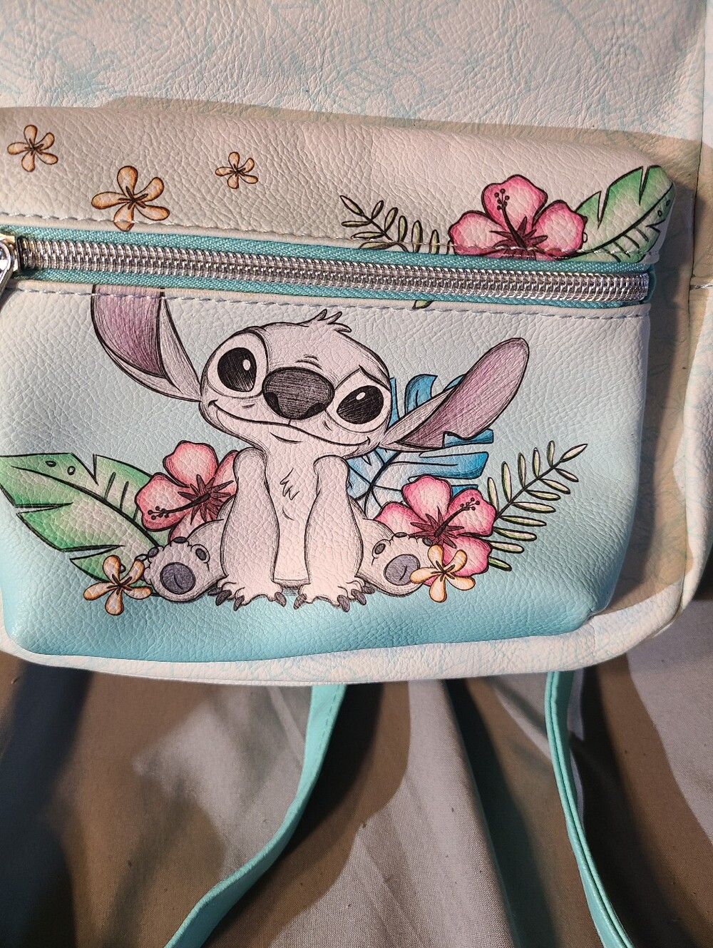 Disney Stitch Mini Backpack - Light Teal/White - Picture 7 of 7